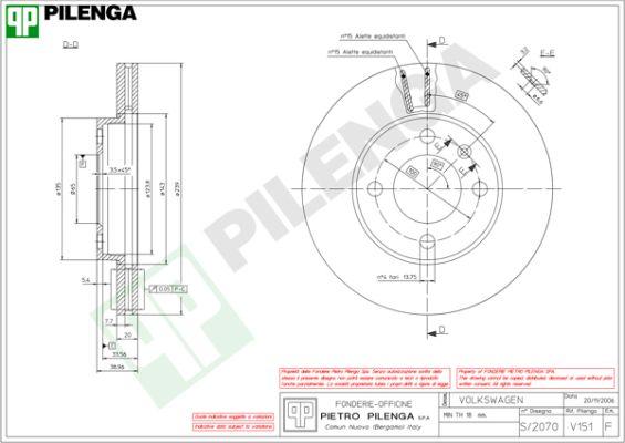 Pilenga V151 - Bremžu diski ps1.lv