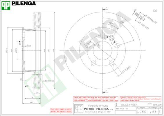 Pilenga V153 - Bremžu diski ps1.lv