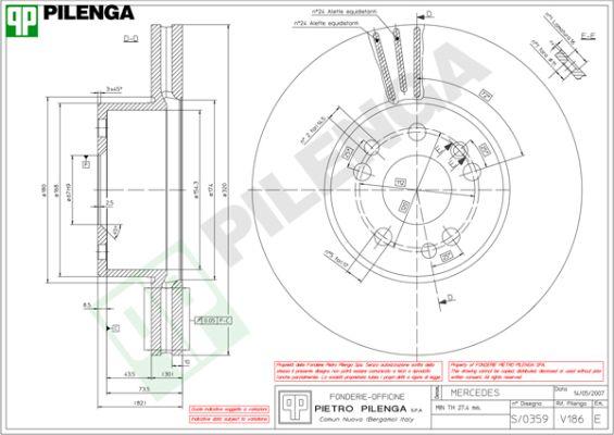 Pilenga V186 - Bremžu diski ps1.lv