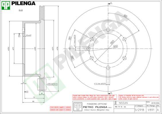 Pilenga V891 - Bremžu diski ps1.lv