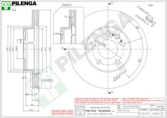 Pilenga V853 - Bremžu diski ps1.lv