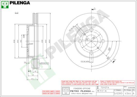 Pilenga V344 - Bremžu diski ps1.lv