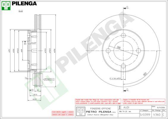 Pilenga V360 - Bremžu diski ps1.lv