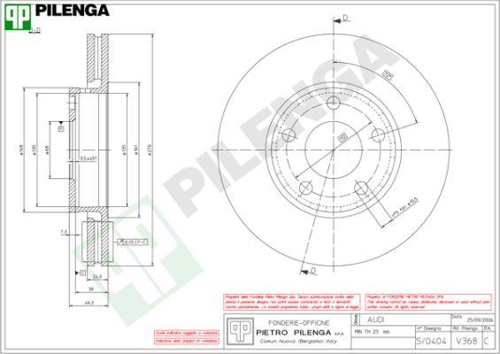 Pilenga V368 - Bremžu diski ps1.lv