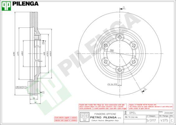 Pilenga V375 - Bremžu diski ps1.lv