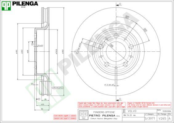 Pilenga V265 - Bremžu diski ps1.lv