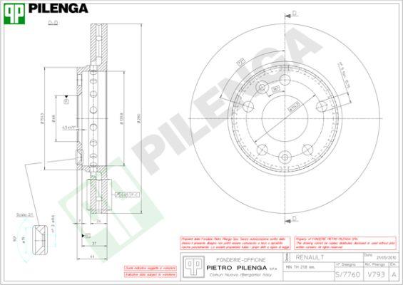 Pilenga V793 - Bremžu diski ps1.lv