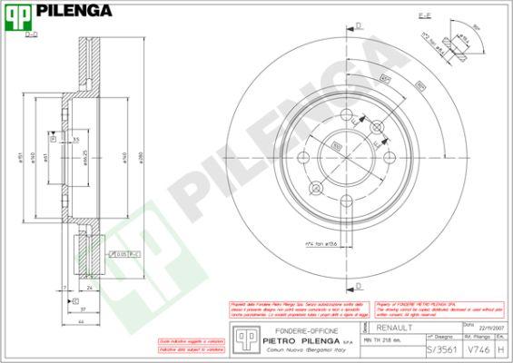 Pilenga V746 - Bremžu diski ps1.lv