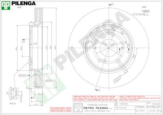 Pilenga V735 - Bremžu diski ps1.lv