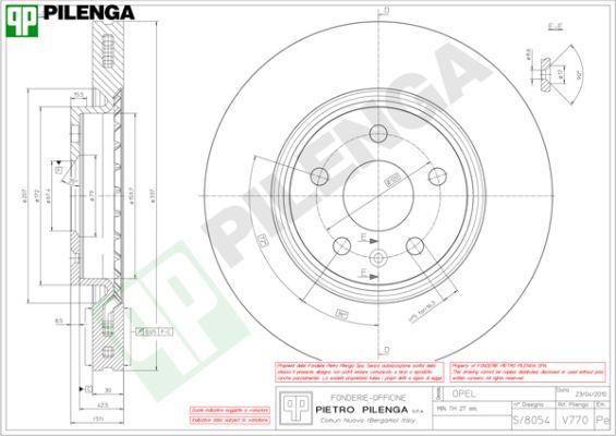 Pilenga V770 - Bremžu diski ps1.lv