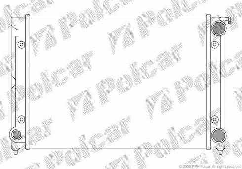 Polcar 9546081X - Radiators, Motora dzesēšanas sistēma ps1.lv