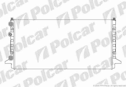 Polcar 9547083X - Radiators, Motora dzesēšanas sistēma ps1.lv