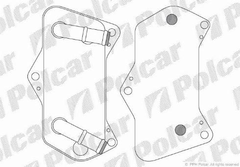 Polcar 9555L8-2 - Eļļas radiators, Automātiskā pārnesumkārba ps1.lv