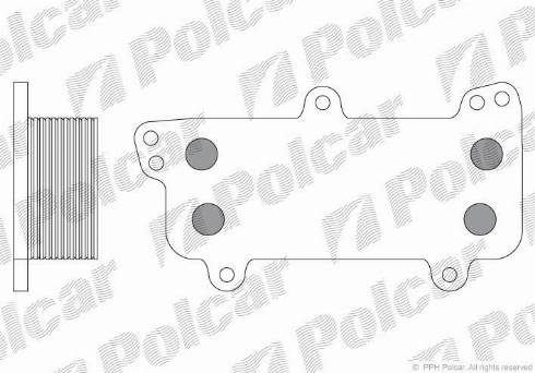 Polcar 9568L8-1 - Eļļas radiators, Motoreļļa ps1.lv