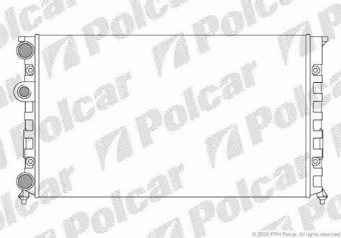 Polcar 953808A7 - Radiators, Motora dzesēšanas sistēma ps1.lv