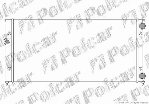 Polcar 953808B4 - Radiators, Motora dzesēšanas sistēma ps1.lv