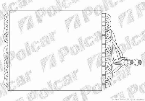 Polcar 9538P8-1 - Iztvaikotājs, Gaisa kondicionēšanas sistēma ps1.lv