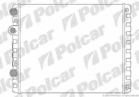 Polcar 9524081X - Radiators, Motora dzesēšanas sistēma ps1.lv