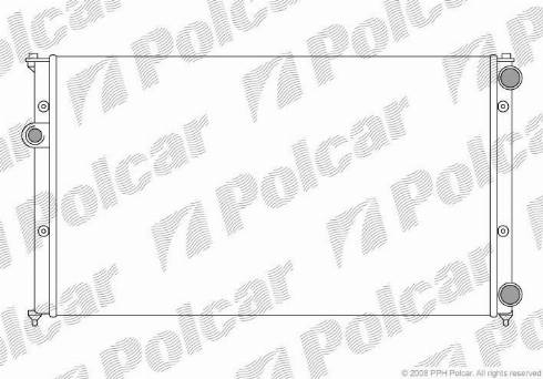 Polcar 952408A5 - Radiators, Motora dzesēšanas sistēma ps1.lv