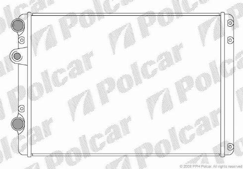 Polcar 9528081X - Radiators, Motora dzesēšanas sistēma ps1.lv