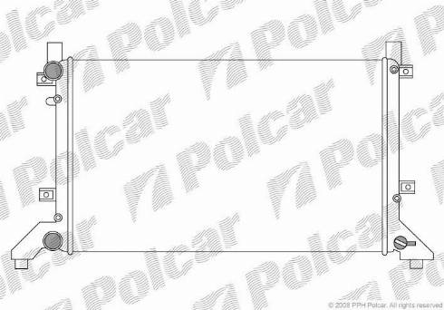 Polcar 9571081X - Radiators, Motora dzesēšanas sistēma ps1.lv