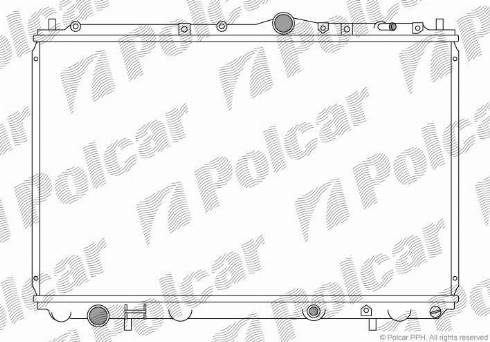 Polcar 9040081K - Radiators, Motora dzesēšanas sistēma ps1.lv