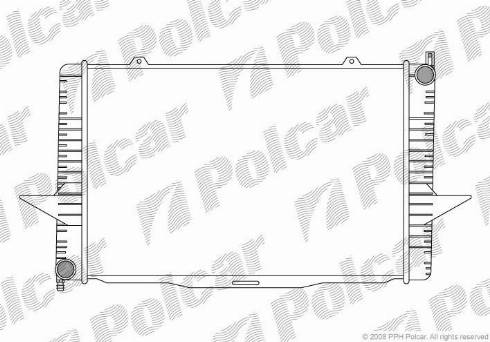 Polcar 907008-1 - Radiators, Motora dzesēšanas sistēma ps1.lv