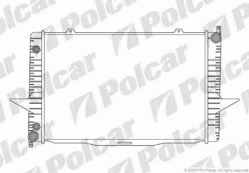 Polcar 907008-2 - Radiators, Motora dzesēšanas sistēma ps1.lv