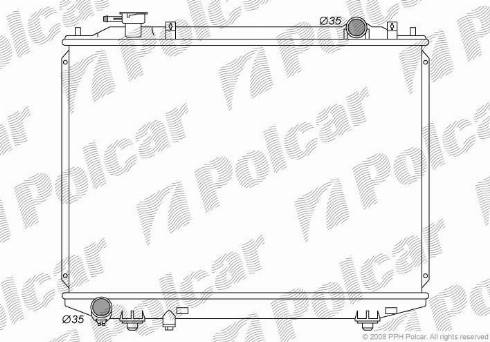 Polcar 4599081K - Radiators, Motora dzesēšanas sistēma ps1.lv