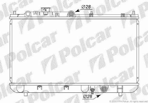 Polcar 4509081K - Radiators, Motora dzesēšanas sistēma ps1.lv