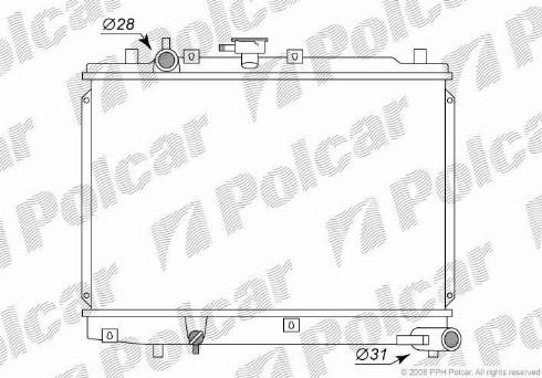 Polcar 4501081K - Radiators, Motora dzesēšanas sistēma ps1.lv