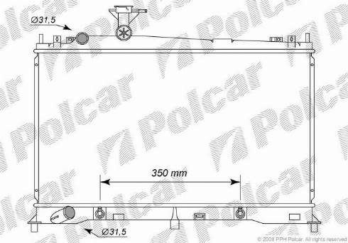 Polcar 4519082K - Radiators, Motora dzesēšanas sistēma ps1.lv