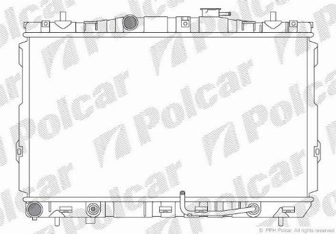 Polcar 4057081K - Radiators, Motora dzesēšanas sistēma ps1.lv