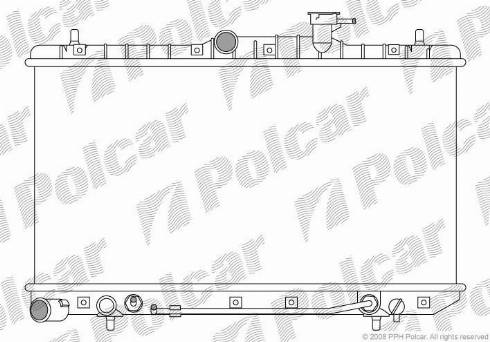 Polcar 4007082K - Radiators, Motora dzesēšanas sistēma ps1.lv