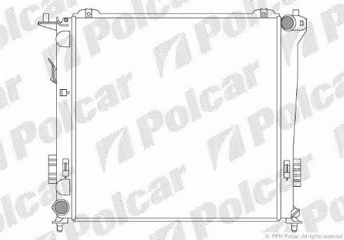 Polcar 4015086X - Radiators, Motora dzesēšanas sistēma ps1.lv