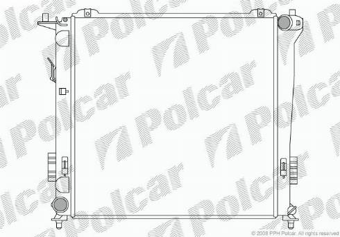 Polcar 4015082X - Radiators, Motora dzesēšanas sistēma ps1.lv