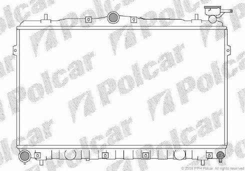 Polcar 4011081X - Radiators, Motora dzesēšanas sistēma ps1.lv