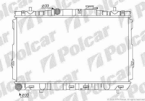 Polcar 4013081K - Radiators, Motora dzesēšanas sistēma ps1.lv