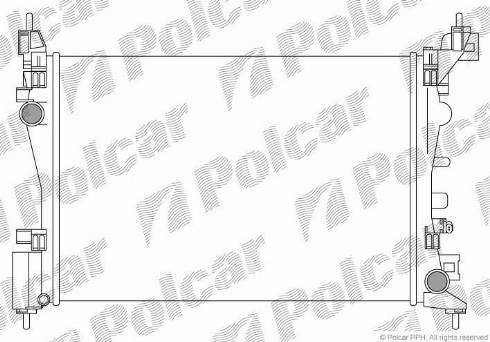 Polcar 5558083X - Radiators, Motora dzesēšanas sistēma ps1.lv