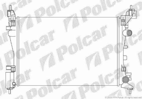 Polcar 555808-2 - Radiators, Motora dzesēšanas sistēma ps1.lv