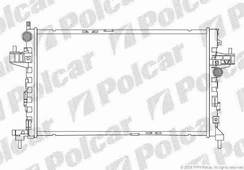 Polcar 5557081X - Radiators, Motora dzesēšanas sistēma ps1.lv