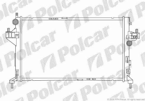 Polcar 555708-1 - Radiators, Motora dzesēšanas sistēma ps1.lv