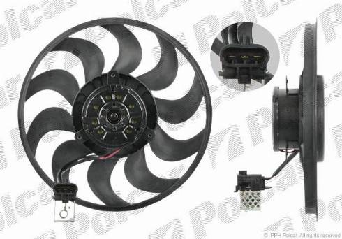 Polcar 550923U9 - Ventilators, Motora dzesēšanas sistēma ps1.lv