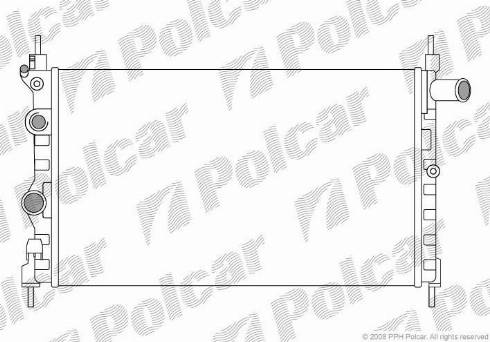 Polcar 5505082X - Radiators, Motora dzesēšanas sistēma ps1.lv