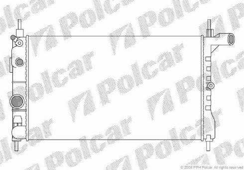 Polcar 550508-2 - Radiators, Motora dzesēšanas sistēma ps1.lv