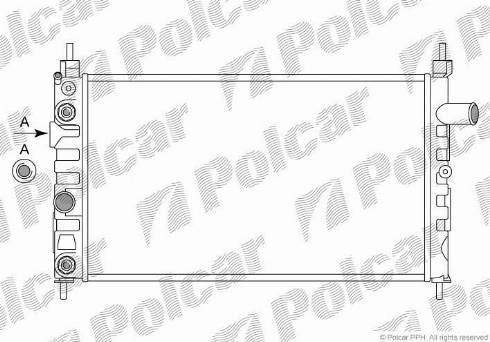 Polcar 550508A7 - Radiators, Motora dzesēšanas sistēma ps1.lv