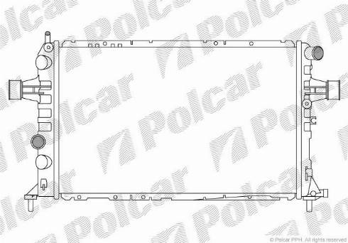 Polcar 5508084X - Radiators, Motora dzesēšanas sistēma ps1.lv