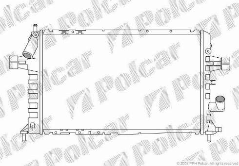 Polcar 550808-5 - Radiators, Motora dzesēšanas sistēma ps1.lv