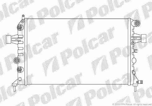 Polcar 5508082X - Radiators, Motora dzesēšanas sistēma ps1.lv