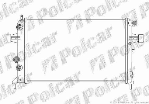 Polcar 550808-2 - Radiators, Motora dzesēšanas sistēma ps1.lv